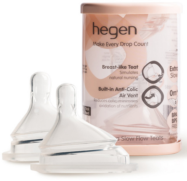 헤겐 모유느낌 비대칭 젖꼭지 2p, 0단계 (0개월 이상), 1개