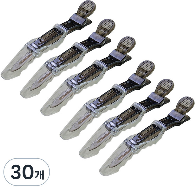 머니풀 미용 대형 파스텔 집게핀, 30개, 블랙