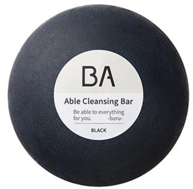 바루 에이블 클렌징 바 블랙, 100g, 1개