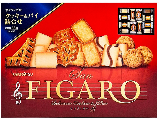 三立 38枚費加羅餅禮盒, 267.4g, 1盒