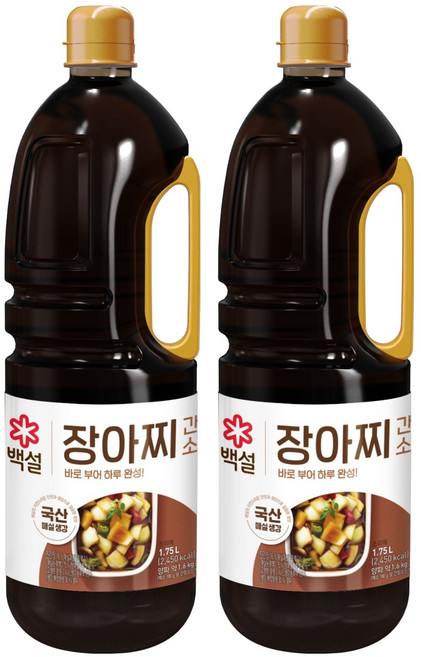 백설 장아찌간장소스, 1.75L, 2개