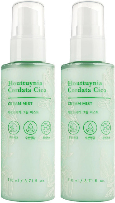 TONYMOLY 韓國原廠直供 魚腥草積雪草水潤乳霜噴霧, 2瓶, 110ml