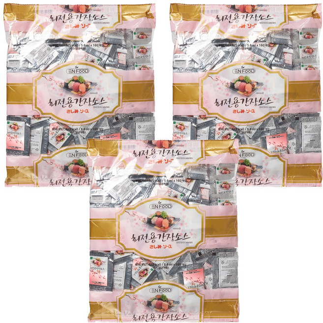 이엔푸드 회전용 간장소스, 896ml, 3개