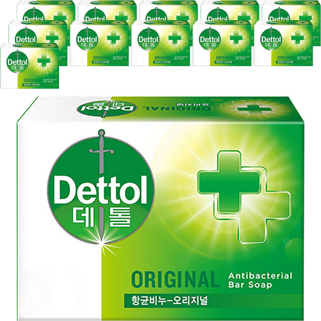 데톨 향균 비누 오리지널, 100g, 12개입