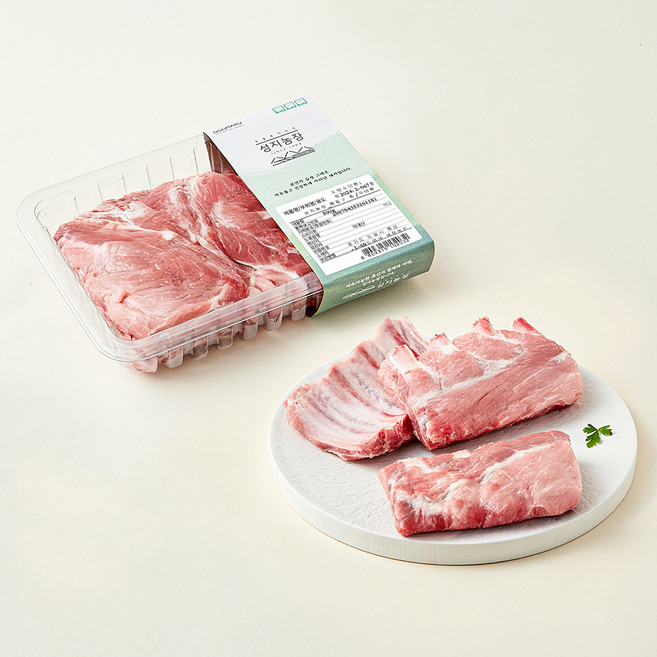 성지농장 동물복지 한돈 등갈비 찜용 (냉장), 500g, 1개