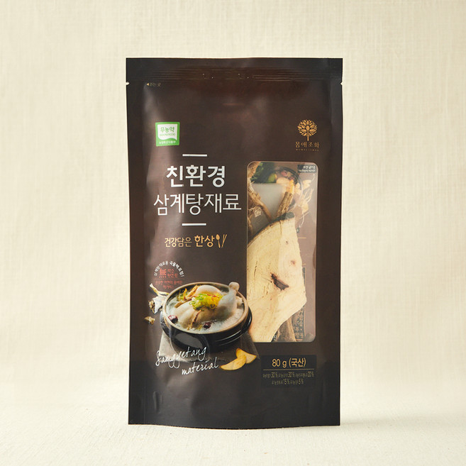 몸애조화 친환경 삼계탕 재료, 80g, 1개