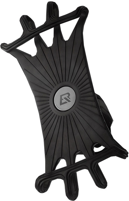 락브로스 자전거 실리콘 스마트폰 거치대, 블랙, 1개