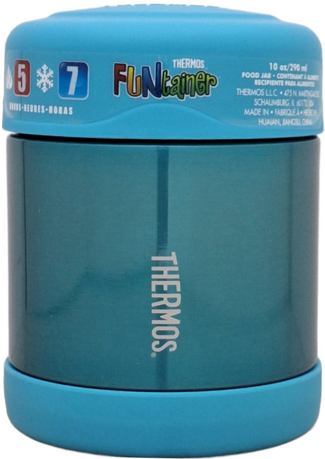 THERMOS 膳魔師 Funtainer 悶燒罐 保溫5小時/保冷7小時 304不鏽鋼材質 290ML, 藍綠色, 1個