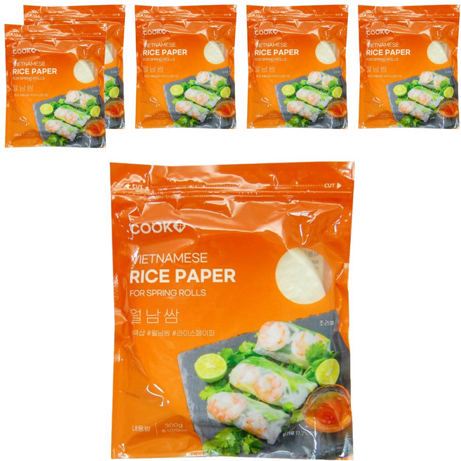 쿡샵 월남쌈 원형, 300g, 6개