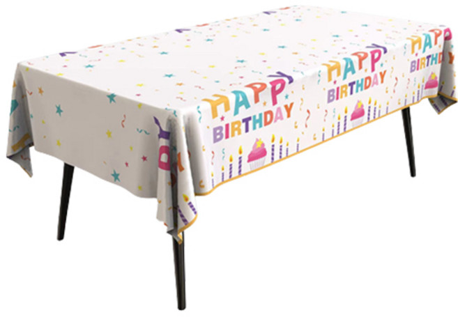 마켓피오 주방 컬러 생일파티 일회용 식탁보, 타입1, 183 x 137 cm, 3개