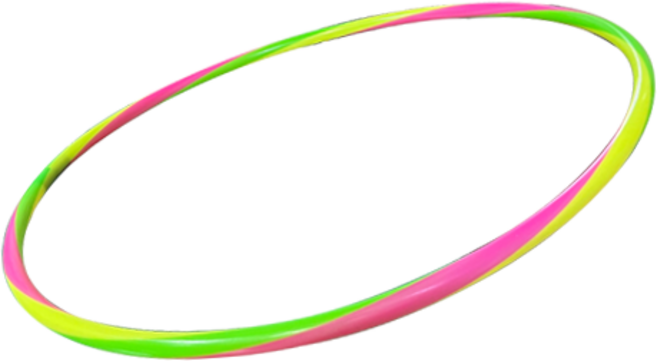 나리아 아동용 교재용 훌라후프 삼색 87cm, 270g, 노연분, 1개