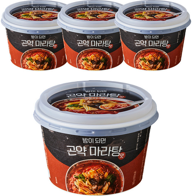 그로서리서울 밤이되면 곤약면 마라탕, 180g, 4개
