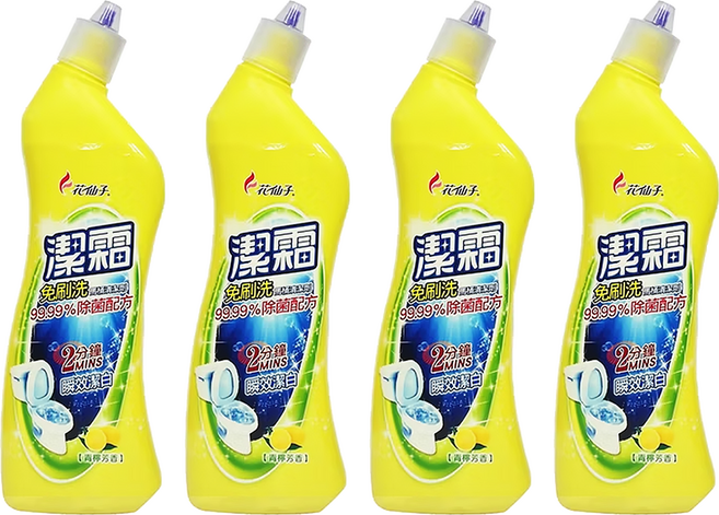 farcent 花仙子 潔霜 免刷洗馬桶清潔劑 青檸, 500ml, 4瓶