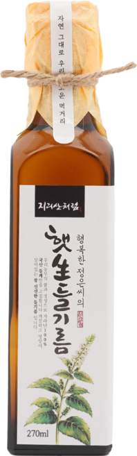 지리산처럼 저온압착 오메가3 국산 행복한 정은씨의 햇생들기름, 270ml, 1개
