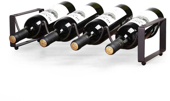 모나코올리브 망고너츠 칸칸 철제 와인랙 와인보관대, 다크브라운, 1개