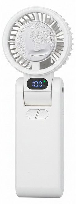CYKE 100檔無極調節冷敷手持風扇, CYKE-650, 白色