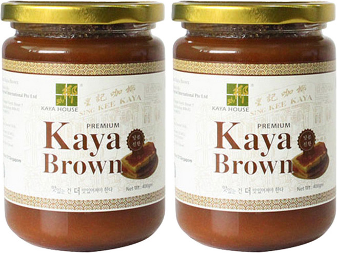 KAYA HOUSE 咖椰 咖椰醬 Brown, 400g, 2罐