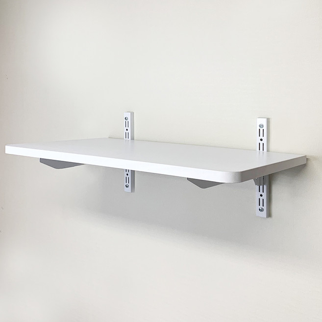 Hardwell 鋼製系統壁架, 1層, 白色