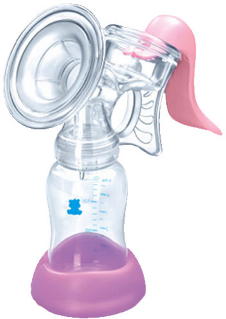 스노우베어 수동유축기 + 모유저장팩 200ml x 30p, 투명 + 핑크, 1세트