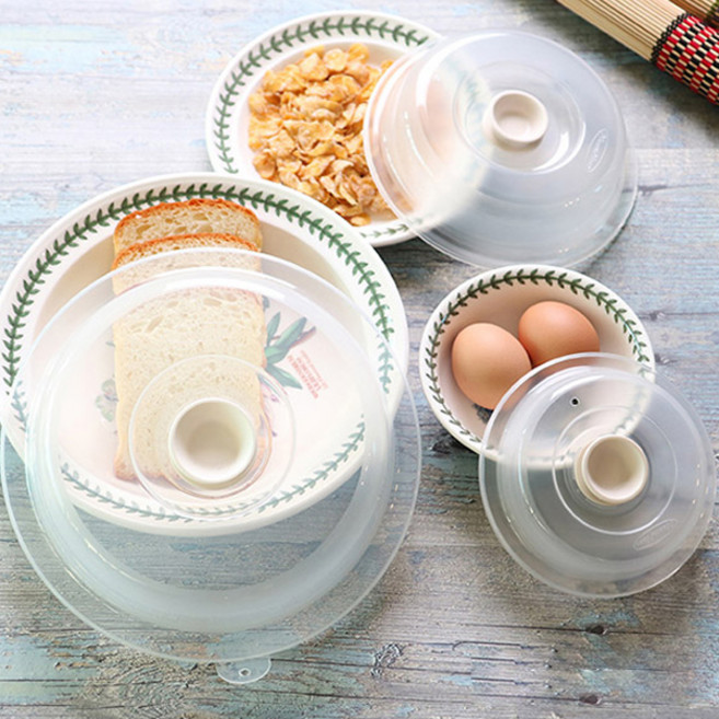 니드앤니드 전자레인지 플랫 푸드커버 3종 세트, 아이보리, 1세트