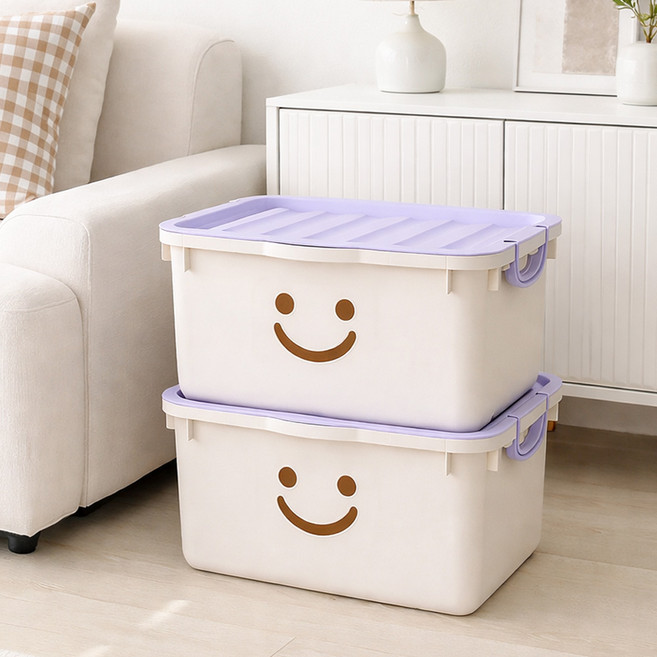 보노하우스 국내 제조 모던 초대형 해피박스, 아이보리, 2개