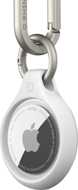 RHINOSHIELD 犀牛盾 AirTag 保護殼 17.3g, 白色, 1個