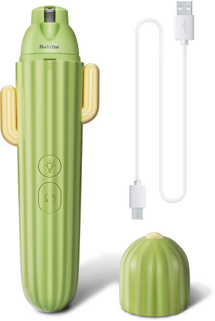 바비온 반려동물 선인장 LED 발톱갈이, 혼합 색상, 1개