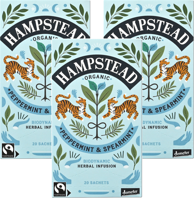 햄스테드 페퍼민트 앤 스피어민트, 1.5g, 20개입, 3개