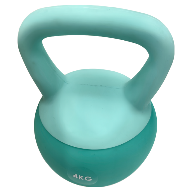彩色軟壺鈴, 綠色, 4kg, 1個