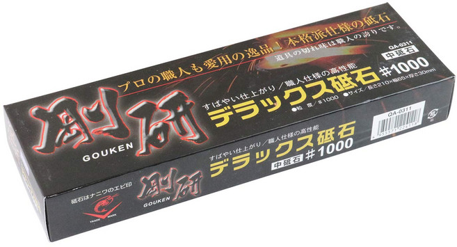 NANIWA 蝦牌 剛研中砥石 #1000 210 x 65 x 30mm, 1盒