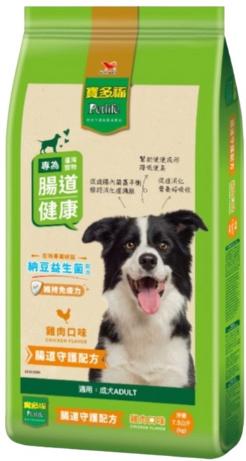 Petlife 寶多福 成犬專用 美食犬餐 乾飼料, 雞肉, 7.5kg, 1袋