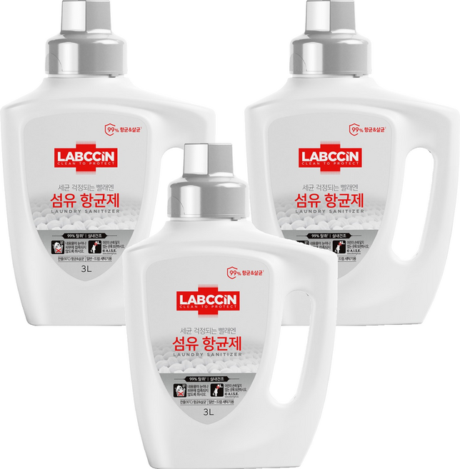 랩신 섬유항균제 파인향 본품, 3L, 3개