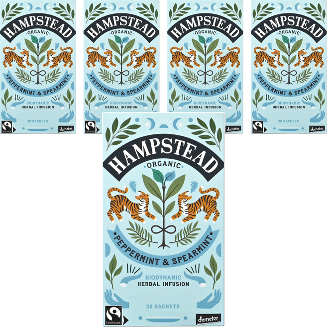 햄스테드 페퍼민트 앤 스피어민트, 1.5g, 20개입, 5개