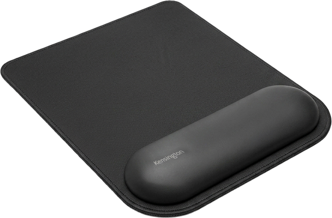 Kensington ErgoSoft Wrist Rest Mouse Pad for Standard Mouse 標準滑鼠護腕墊, 黑色, 1個
