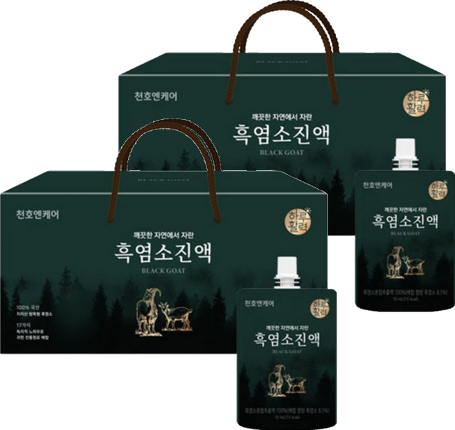 하루활력 깨끗한 자연에서 자란 흑염소진액, 2.1L, 2박스