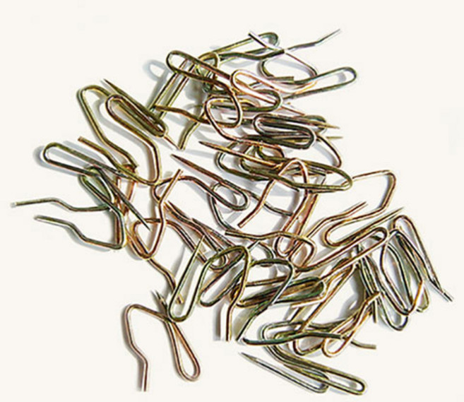 끌래망스 골드 커튼핀 1.6 x 2.6 cm, 브론즈, 30개