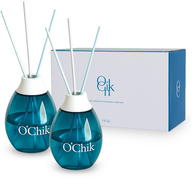 OChik 오브블루 대용량 디퓨저, 화이트코튼, 500ml, 2개