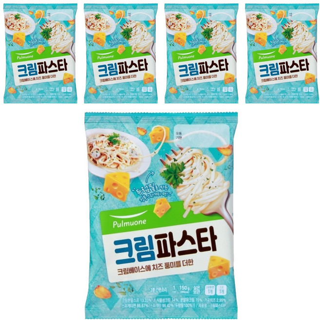 풀무원 크림 파스타, 150g, 5개