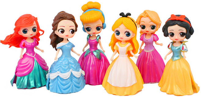 캐보트 왕눈이 공주 클립인형 24종, 8.5cm, 다양한 색상, 1개