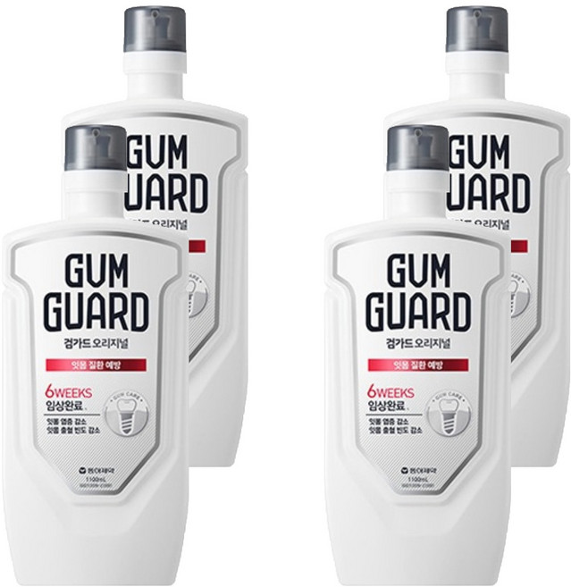 검가드 오리지널 구강청결제, 1.1L, 4개