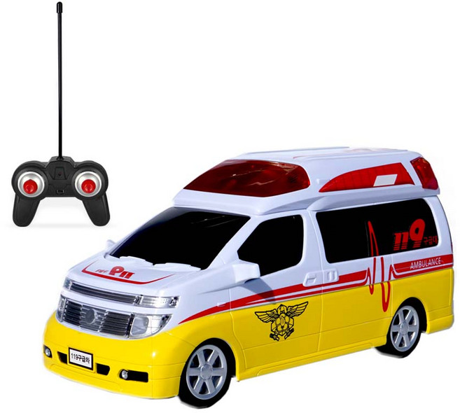 토이게이트 1:18 무선조종 구급 RC카, 혼합색상, 1세트