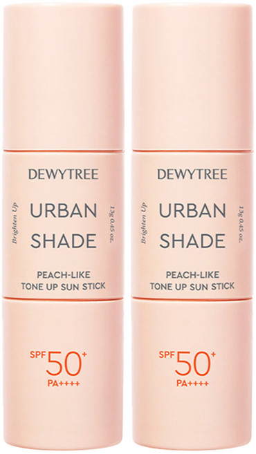 듀이트리 어반 쉐이드 피치 라이크 톤업 선스틱 SPF50+ PA++++, 13g, 2개
