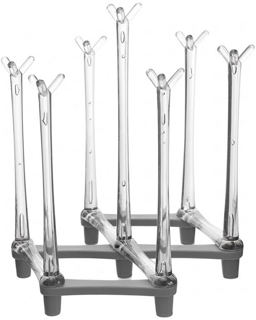 日式伸縮瀝水摺疊收納杯架, 1個