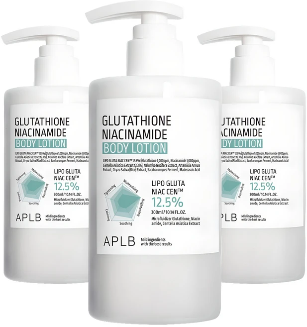 APLB 글루타치온 나이아신아마이드 바디로션, 300ml, 3개 - 쿠팡