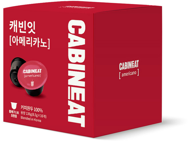 레츠프레소 캐빈잇 아메리카노 캡슐커피, 8.5g, 16개입, 1개