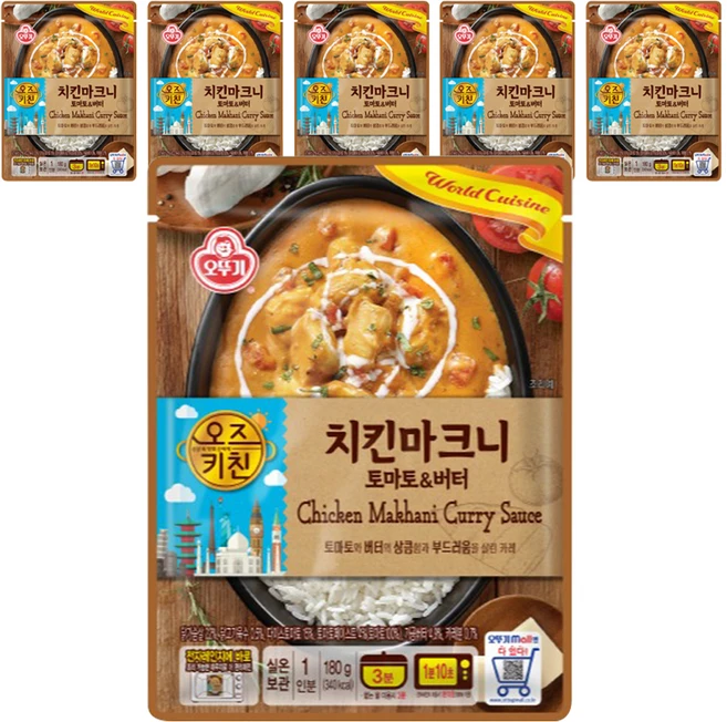오뚜기 오즈키친 치킨마크니, 180g, 6개 - 쿠팡