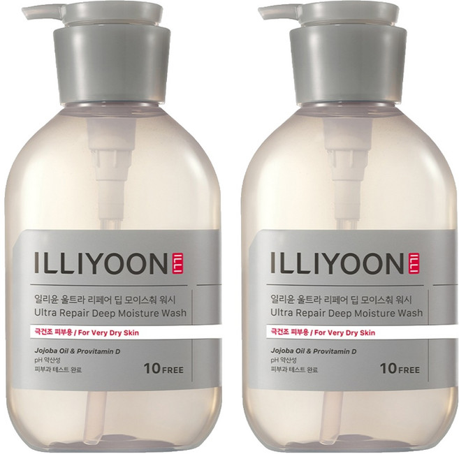 ILLIYOON 一理潤 極致修護深層保濕沐浴乳, 500ml, 2瓶