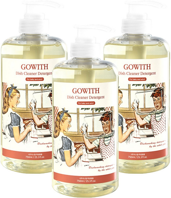 고위드 올인원 주방세제, 1L, 3개