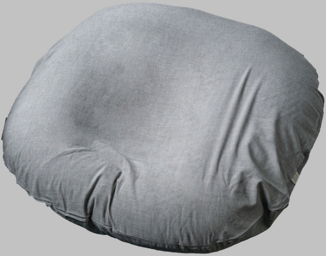 모든요일의방 할아버지가 만든 우리 아기 역류 방지 커버 분리 3D 입체형 터미타임 수유 쿠션, 그레이