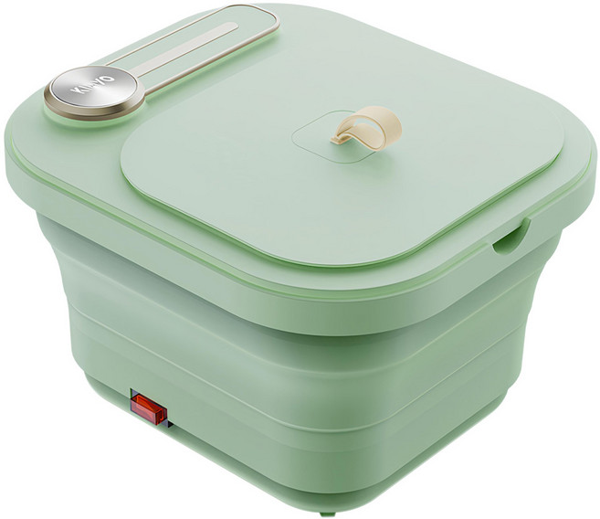 Kinyo 氣泡SPA摺疊足浴機 320 x 370 x 120~230mm 1590g, IFM-7033, 綠色